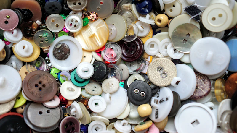 assorted-color buttons