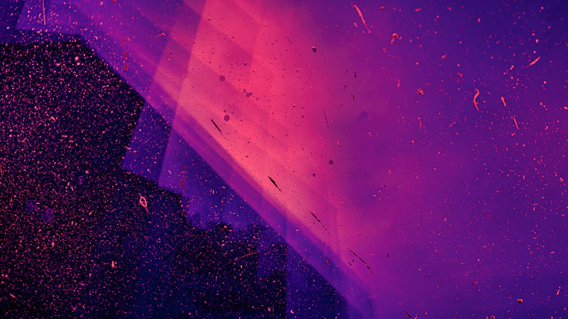 neon pink and purple light particles
