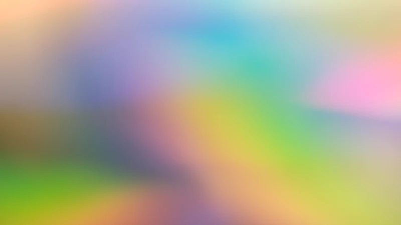 A soft abstract gradient shifting through yellow, blue, purple, and green hues
