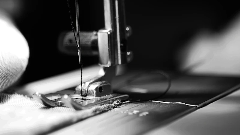 sewing machine grey-scale photography and close-up photography