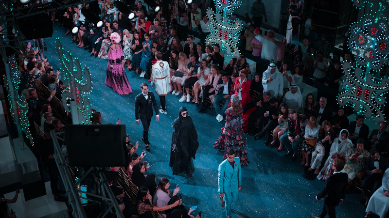 people fashion show on stage