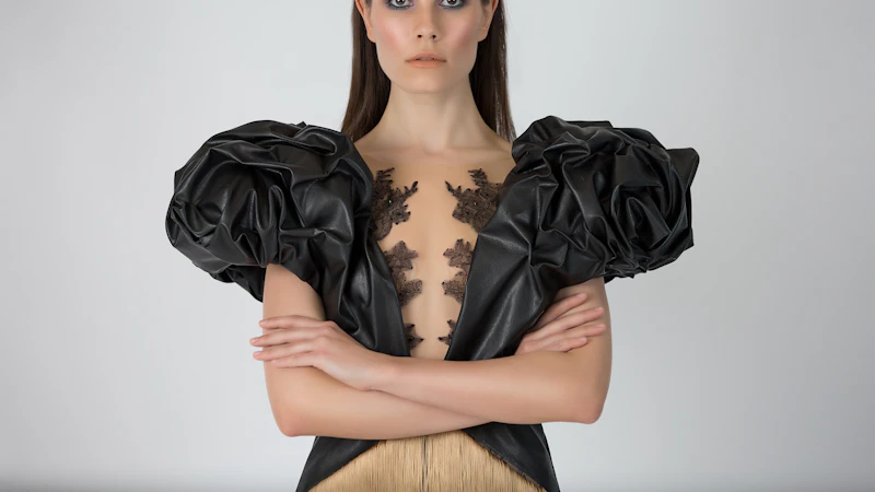 woman in black top