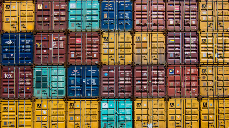 stack of cargo trailer