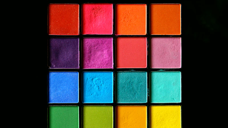 blue yellow and red square illustration