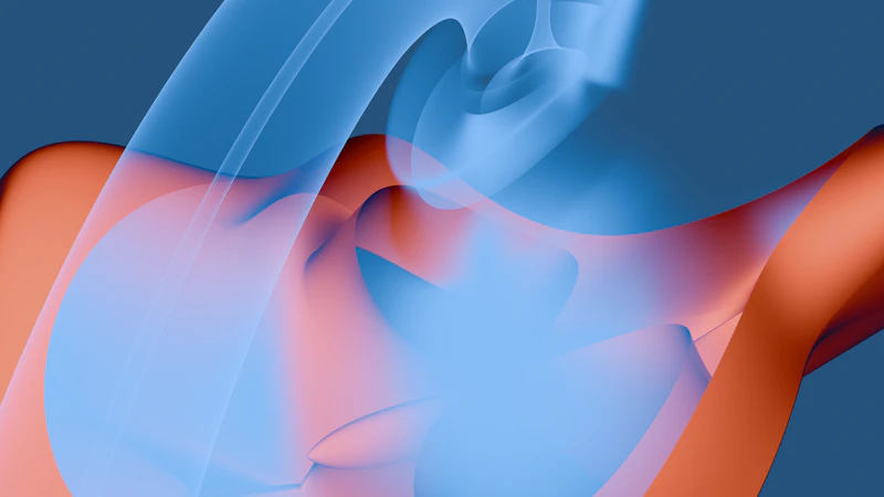 A picture of a red and blue object