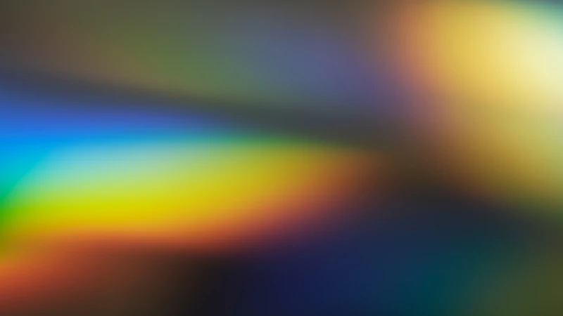 blurred rainbow light leak abstract