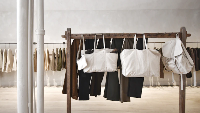 a row of clothes on a line