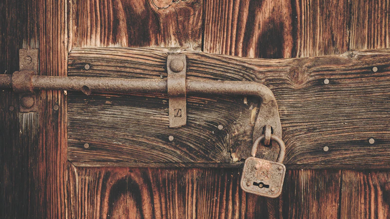 brown padlock