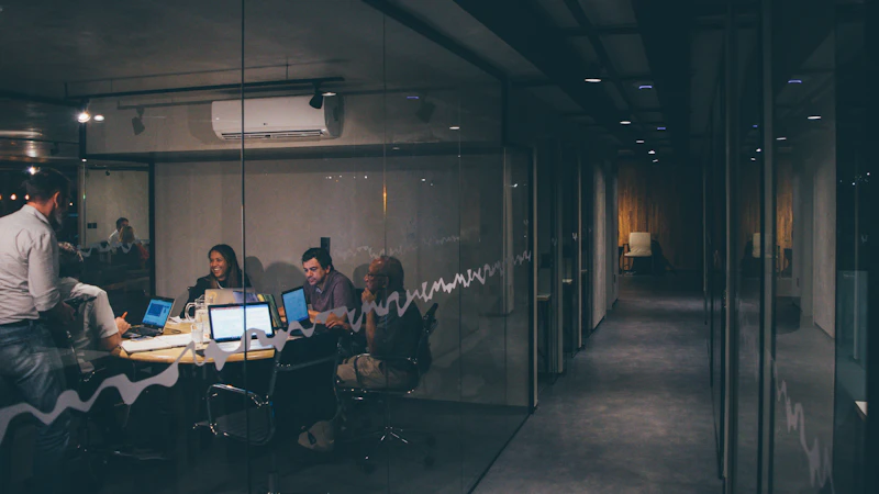 group of people having a meeting