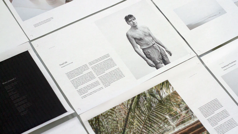 man's photo-printed paper