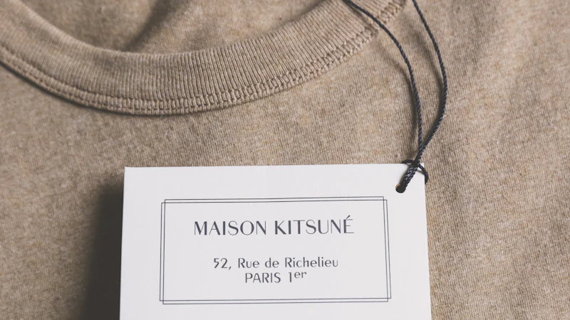 Maison Kitsune product label