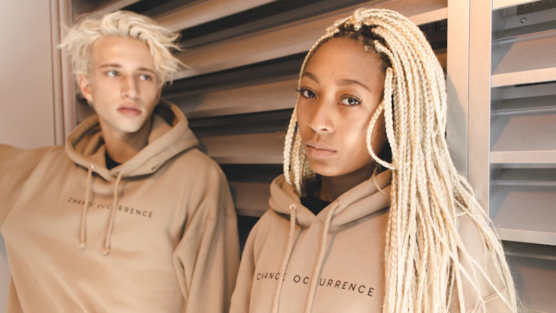 woman wearing brown pullover hoodie