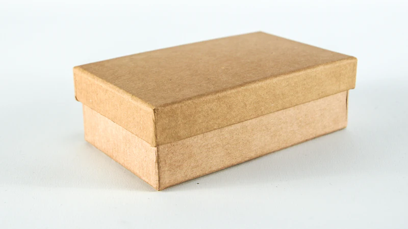 brown cardboard box on white surface