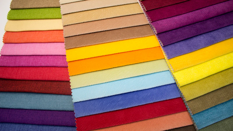 multi colored striped textile on brown wooden table