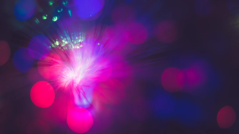 red and blue boke lights
