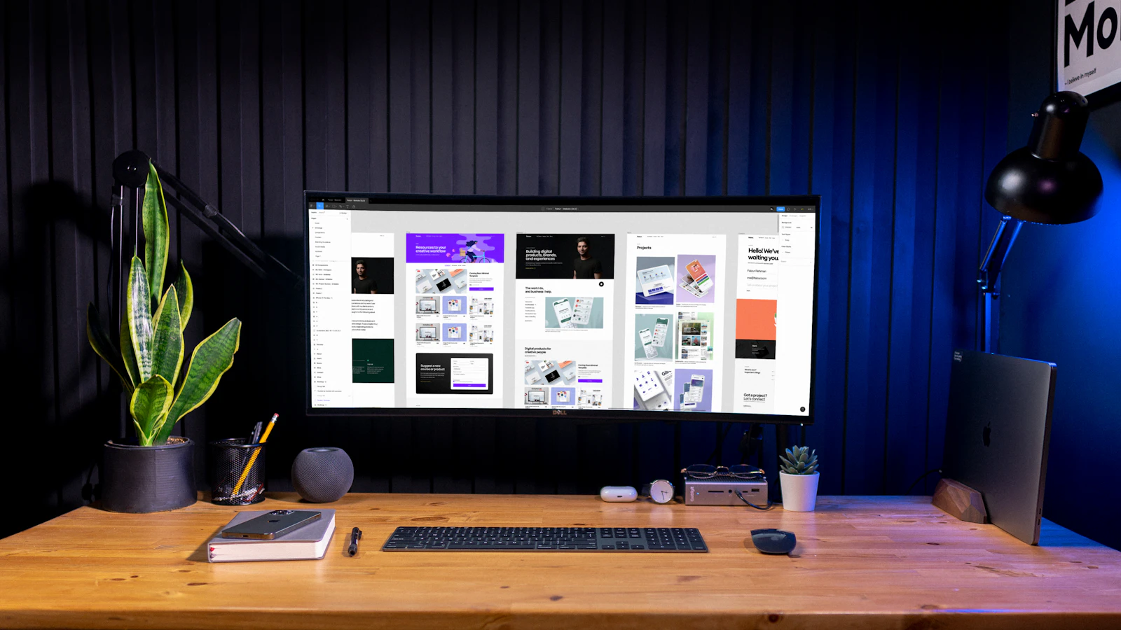 silver imac on brown wooden table