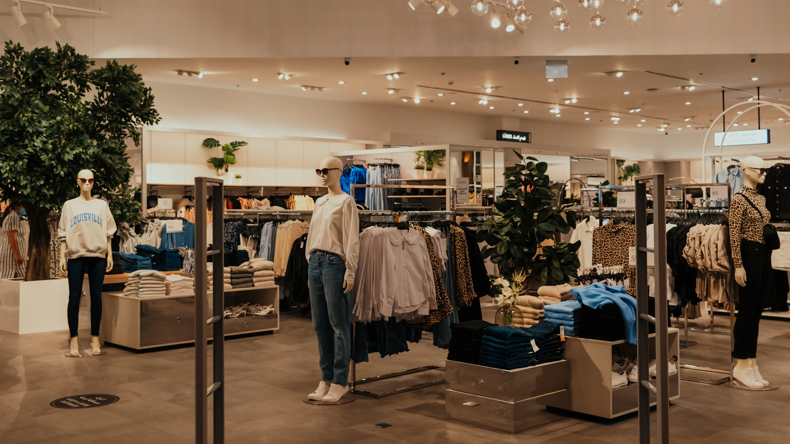 A store filled with lots of clothes and furniture