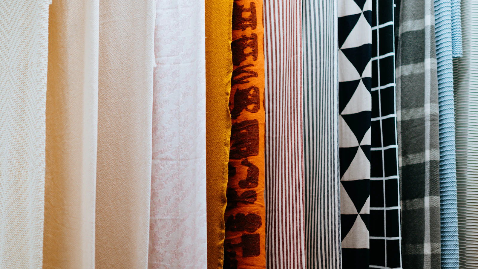 white textile