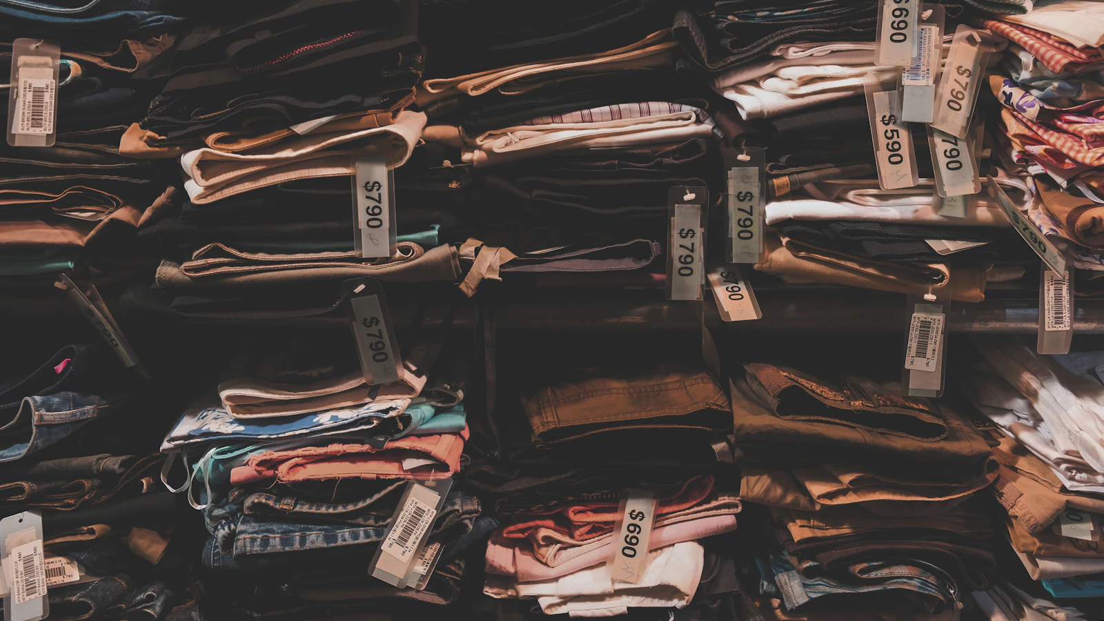 assorted-color textiles
