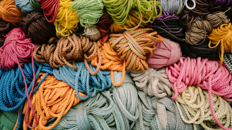 assorted-color shoe lace lot